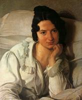 Francesco Hayez - The Patient, portrait of Carolina Zucchi